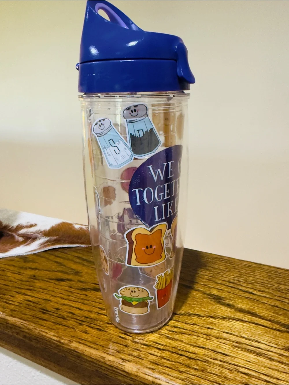 Tervis Double-Wall Water Bottle, “We Go Together Like…”